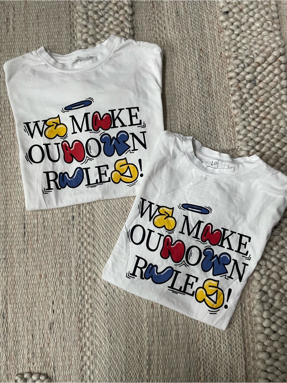 Zara kids “We make our own rules” tshirt bundle sz 7